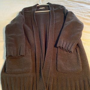 Black Abercrombie and Fitch cardigan sweater